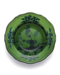 Oriente Italiano Soup Plate, Malachite