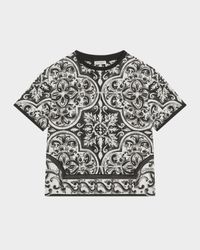 Boy's Majolica-Print Short-Sleeve T-shirt, Size 8-14