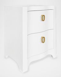 Helena 2-Drawer Linen Side Table