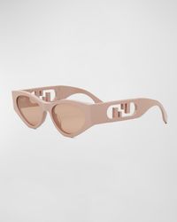 O'Lock Monochrome Acetate Cat-Eye Sunglasses