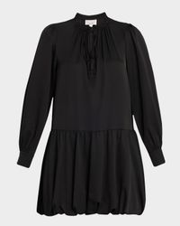 Valetta Long-Sleeve Bubble Mini Dress