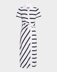Ellicot Stripe Short-Sleeve Shirtdress