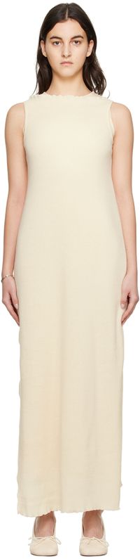 MM6 Maison Margiela Beige Layered Maxi Dress