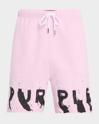Men's Painted Wordmark Sweat Shorts