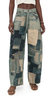 Free People Illusions Relaxed Fit Jeans Indigo Combo 28