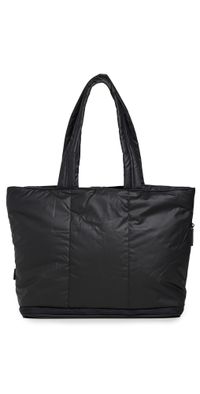 CALPAK Luka Expandable Laptop Tote Bag Matte Black One Size