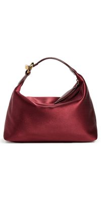 Liffner Pillow Pouch Micro Bag Maroon Gold Hardware One Size