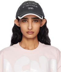 Acne Studios Black Logo Stamp Cap