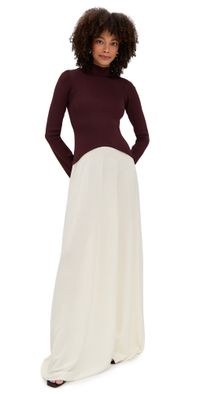 Solid & Striped The Soglio Dress Raisin Brown S