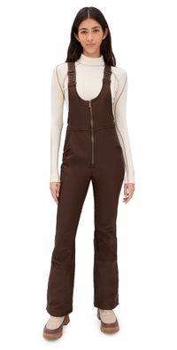 Halfdays Isabel Soft Shell Bib Pants Spiked Cocoa XL