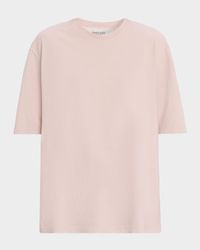 Reverse Logo Cotton Crewneck T-Shirt