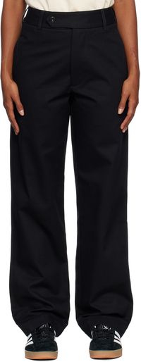 Nicholas Daley Black Straight-Leg Trousers
