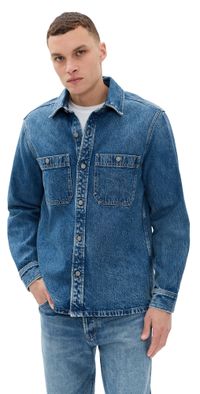 Madewell Denim Shacket In Salvatore Salvatore Wash XXL