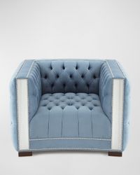 Manhattan Mirrored-Trim Chair