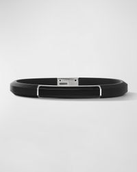 8mm Men's Streamline ID Rubber Bracelet