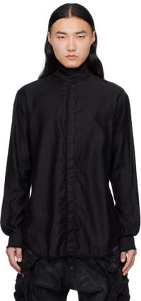 Julius Chemise de travail de style grunge noire