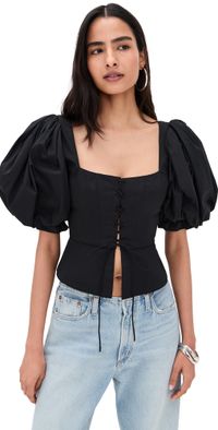 Ronny Kobo Midler Top Black M