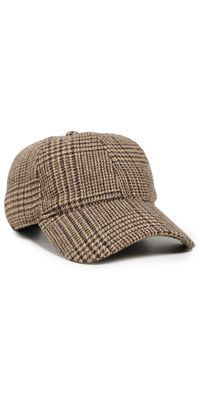 rag & bone Harlow Baseball Cap Camel Heritage Plaid One Size