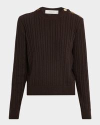 Journey Ofra Cable-Knit Button Sweater