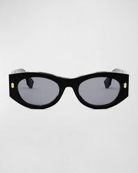Fendi Roma Acetate Shield Sunglasses