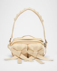 Utility Bow Pearly Pochette Shoulder Bag