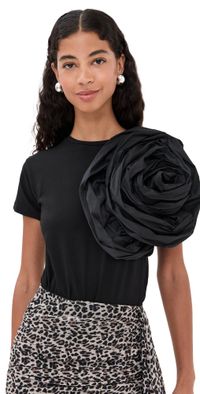By Efrain Mogollon Rosa T-Shirt Black M