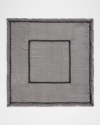 Lace Band Chiffon Scarf