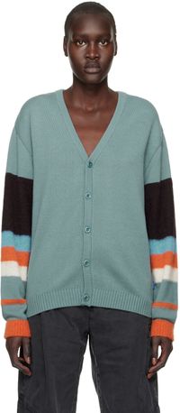 Awake NY Blue Striped Cardigan