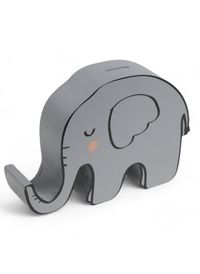 Today Linge De Maison - Tirelire elephant en mdf - Taille Unique - Gris