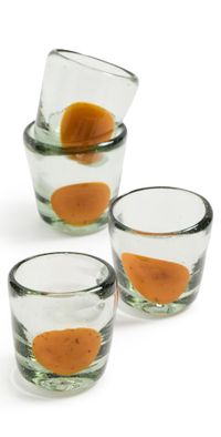 Studio Conchita Glass Chiquito Set of 4 Orange One Size
