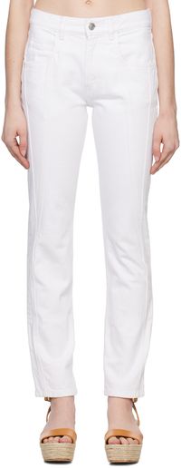Isabel Marant White Vikira Jeans