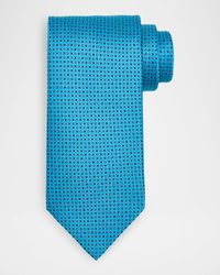 Men's Connected Geo Floral Silk Tie