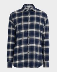 Men's Overplaid Flannel Classic Fit Button-Down Shirt