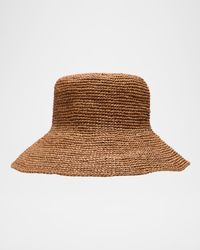 Jade Raffia Bucket Hat