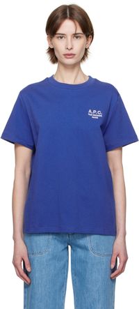 A.P.C. Blue Standard 'Rue Madame' T-shirt