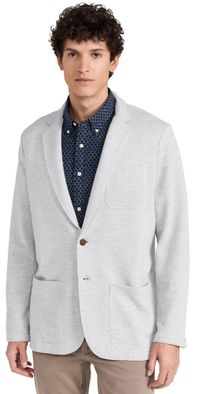 Faherty Inlet Knit Blazer Heather Grey XXL