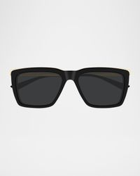 Men's SL 765M Acetate Rectangle Sunglasses