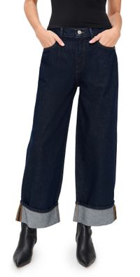 Good American Good Standard Baggy Cuffed Jeans Indigo1006 15