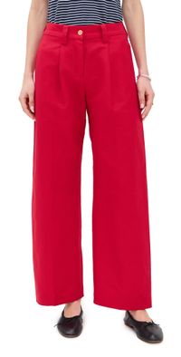 Alex Mill Jane Pants In Linen Cotton Crimson 4
