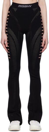 MISBHV Pantalon de sport noir en filet Future