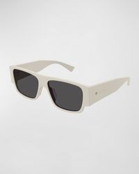 Men's Acetate Rectangle Sunglasses