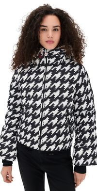 Perfect Moment Polar Flare Ski Jacket III B & W Houndstooth XL