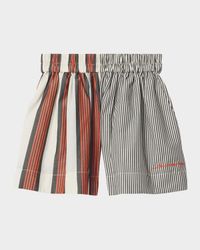 Girl's Marcy Mixed Stripes Shorts, Size 3-14