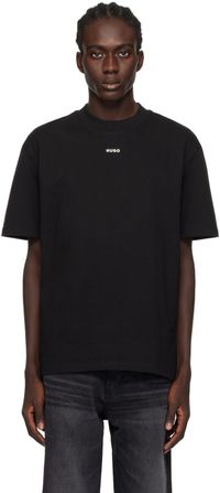Hugo T-shirt noir en jersey épais
