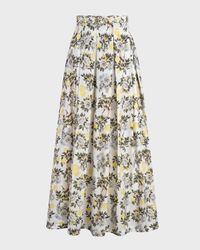 Clementine Annette Pleated Maxi Skirt