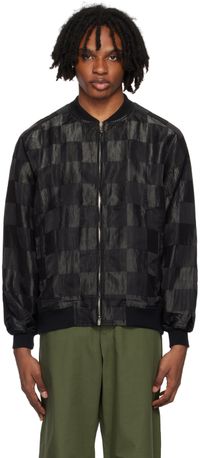 NEEDLES Black B.B. Bomber Jacket