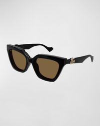 GG Plastic Cat-Eye Sunglasses