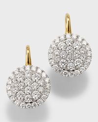 Large Round Firenze II Diamond Cluster Earrings