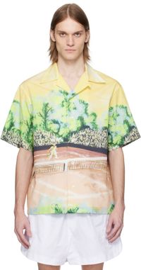 Lacoste Multicolor Relaxed Fit Graphic Print Shirt