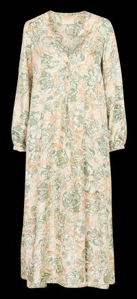Momoni - Robe longue en soie imprimé - Taille 46 - Multicolore